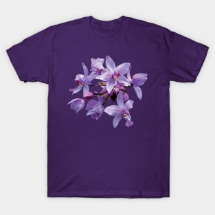 Purple Orchids with Dew T-Shirt